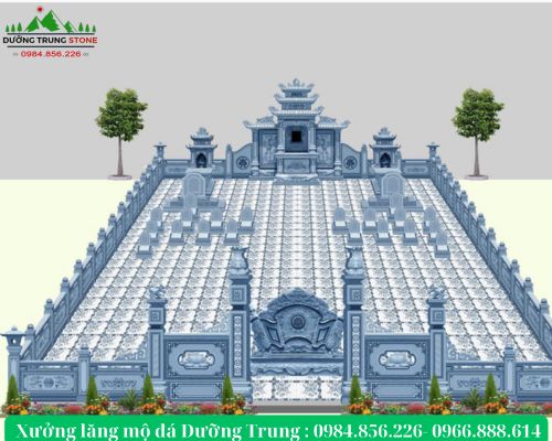 Bản vẽ 3D khu lăng mộ 08